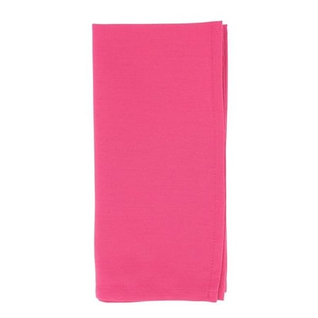 Saro 321.FU20S 20 In. Casual Design Everyday Square Table Napkins; Fuchsia - Set Of 12